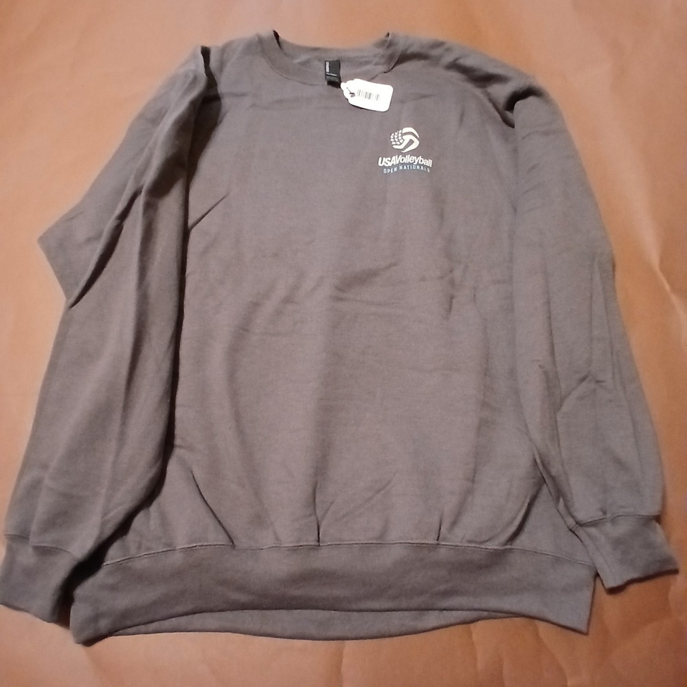 2026 USA Volleyball Adult Open National Championship Gray Sweatshirt XL